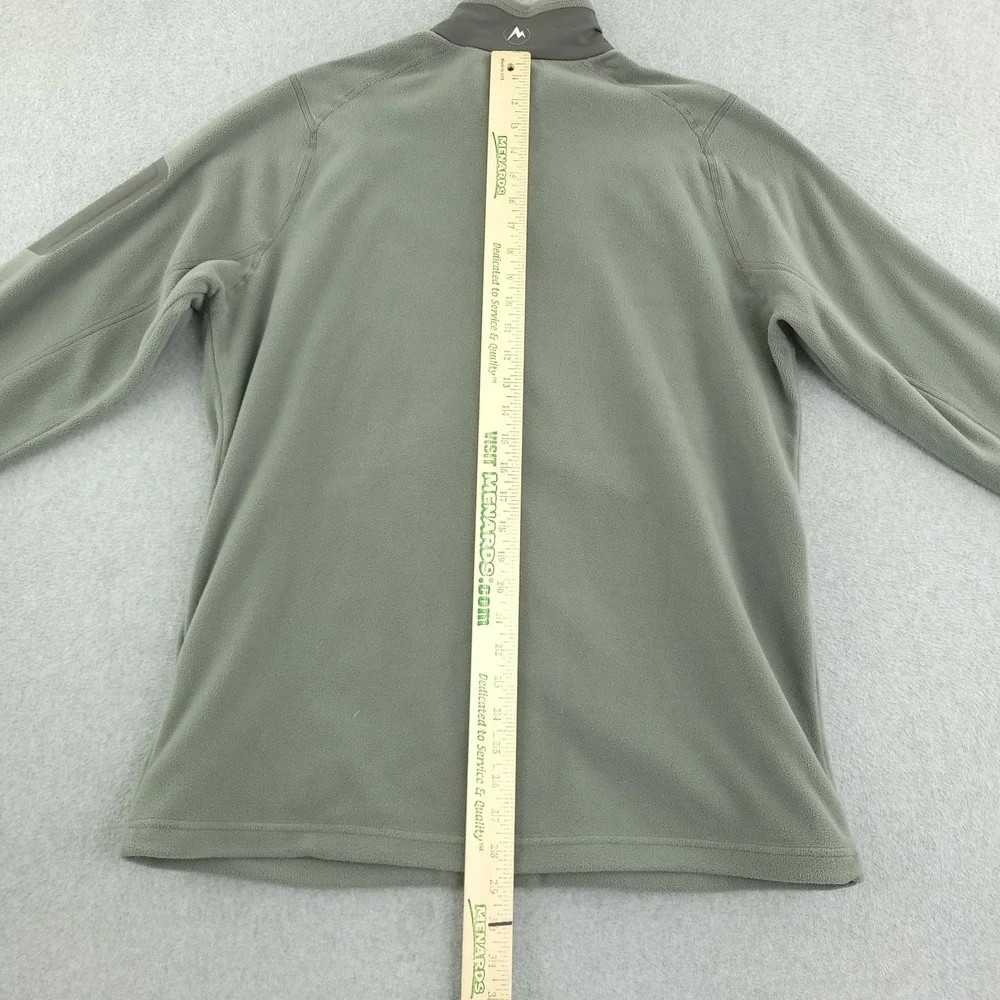 Marmot Reactor Polartec Jacket Mens L Green Fleece Full Zip Stand Collar Hiking